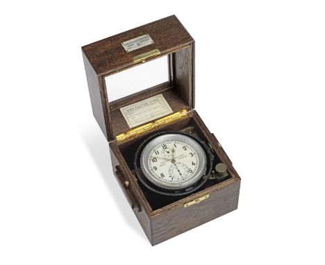 A 20th century German two day marine chronometersigned Wempe, Hamburg, 5377, Type 05., with later casethe 4' signed and numbe