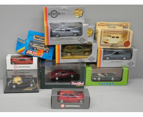 Die-cast model vehicles, Matchbox, Lledo, Gama, boxed