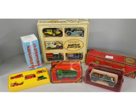 Matchbox Models of Yesteryear and other model vehicles, boxed