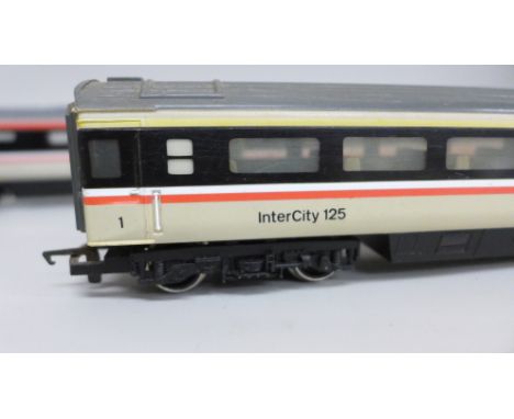 Six Hornby OO gauge Inter-City 125 coaches including Restaurant Buffet 