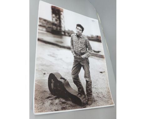 A Bob Dylan monochrome photograph 