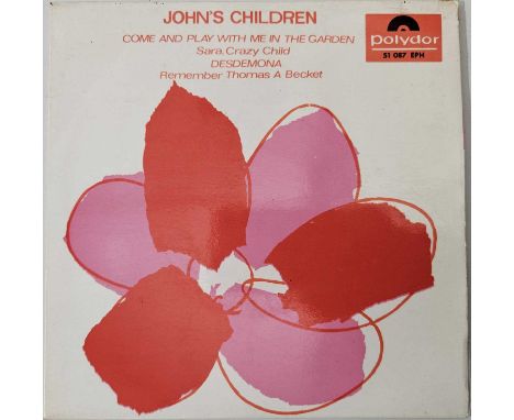 JOHN'S CHILDREN - COME AND PLAY WITH ME IN THE GARDEN EP (ORIGINAL SPANISH COPY - POLYDOR 51087 EPH). Wonderful to see fantas