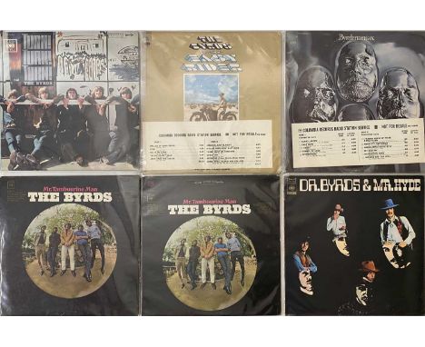THE BYRDS - PROMO/ OVERSEAS LP PACK. A super pack of 6 LPs by The Byrds, including promos and overseas pressings. Titles incl