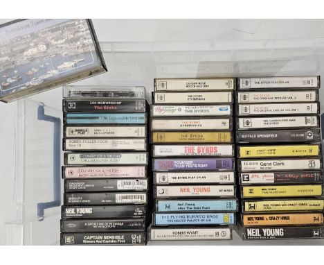 FOLK ROCK CASSETTE COLLECTION - a collection of approximately 37 Folk Rock cassettes. Collection to include: Merrell Fankhaus