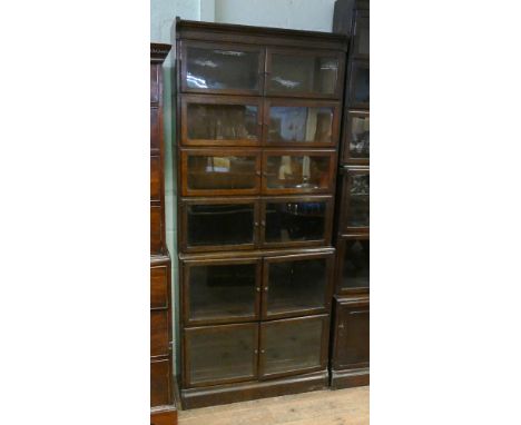 6 section fully glazed Globe Wernicke style bookcase