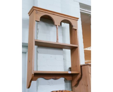 3 tier pine hanging wall shelf 