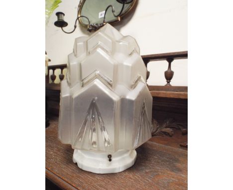 1920s decorative glass ceiling light fitting 