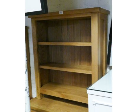 2'6 new light oak open dwarf bookcase 