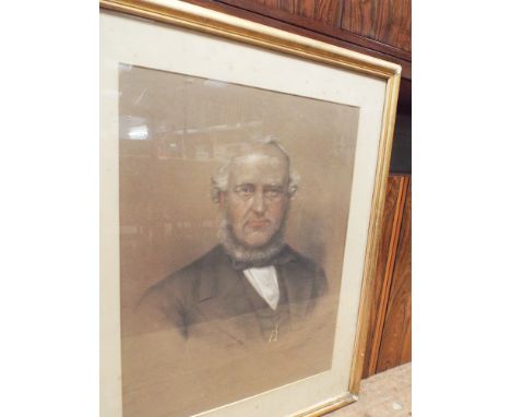 Pastel portrait of gentleman by Charles Heath.  Signed.  21 x 27"