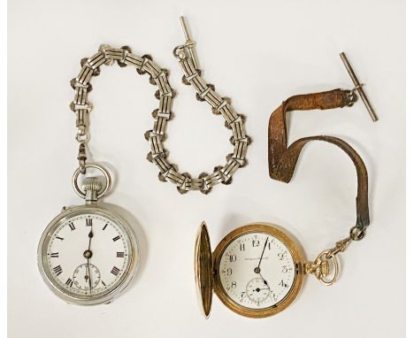 HAMPDEN WATCH CO FULL HUNTER POCKET WATCH &amp; ANOTHER