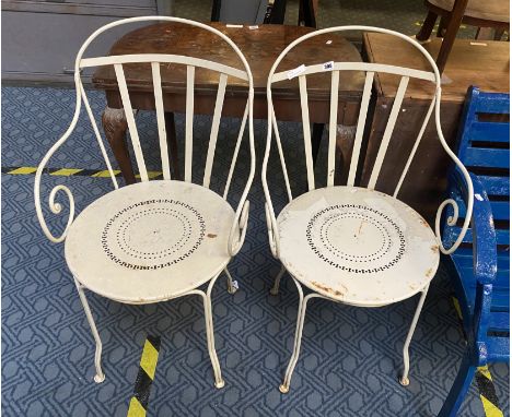 PAIR OF GARDEN CHAIRS
