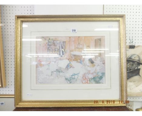 A gilt framed Russell Flint print