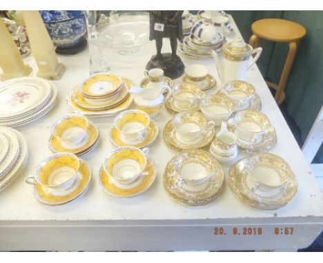 A Hammersley tea service and a Grosvenor part set etc 