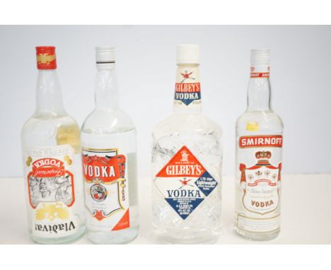 4 Bottles of Vodka to include Smirnoff 