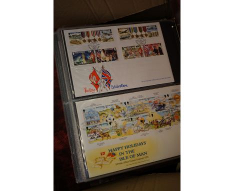 A Box containing 3 First Day Cover Albums inc 1981 Royal Wedding, covering the Commonwealth, plus others.