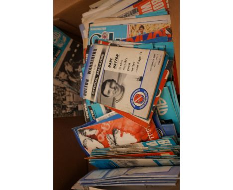 Large collection of football programs from the 60's, 70's & onwards - mainly Bolton Wanderers 