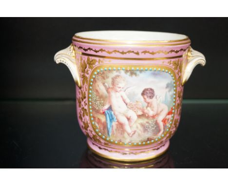 Good quality Sevres style planter, 12cm