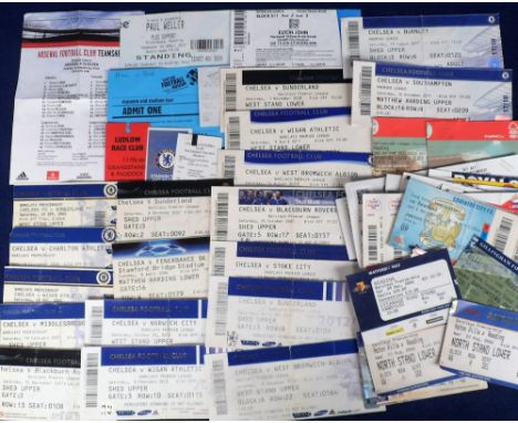 Football tickets, a collection of approx. 70 modern football tickets, mostly Chelsea &amp; Reading home &amp; away issues, al