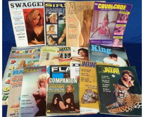 Glamour magazines, a collection of 18, 1960's magazines, various titles inc. King (First Year Anniversary edition) 1966, 'Sir