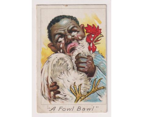 Cigarette card, USA, Baseball, ATC, Up To Date Base Ball Comics, 'M' size, type card, 'A Fowl Bawl' (very slight mark to top 