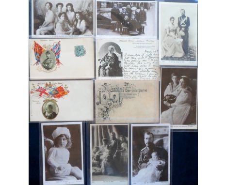 Postcards, Royalty, a selection of 11 royalty cards, with 8 Russian Royal family (6 Rotary, 1 Beagles, 1 French published), i