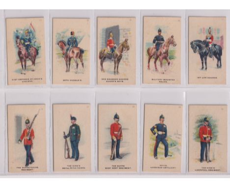 Cigarette cards, BAT, Types of the British Army, Siamese Series with Blue Flag backs (set, 50 cards) (some age toning, gen gd