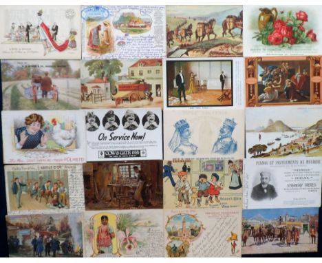 Postcards, Advertising, a collection of approx. 30 UK and foreign product advertising cards, inc. Answers (magazine), Fry's C
