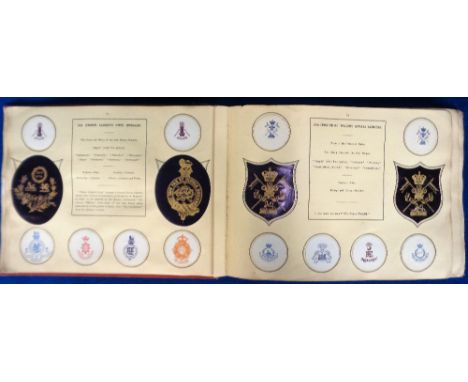 Militaria, 'The Military Army Crest Album' circa 1895 Gale &amp; Polden containing 'Crests, Badges, Devices, Honors and Nickn