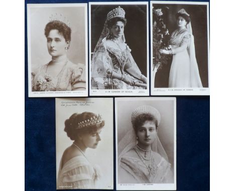 Postcards, Royalty, a selection of 5 RPs of European Royalty inc. 4 portraits of the Czarina Alexandra Feodorovna of Russia, 