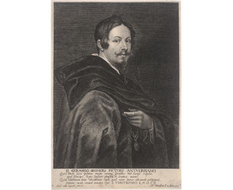[*] Dyck, Anthony van - nach -- nach. Künstlerporträts und andere Bildnisse. 19 Kupferstiche bzw. Radierungen. Je ca. 22,6 x 