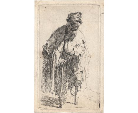 [*] Rembrandt Harmensz. van Rijn -- Der Stelzfuss. Radierung. 11,3 x 6,6 cm. Um 1630. B. 179, White/Boon (Hollstein) 179 II, 