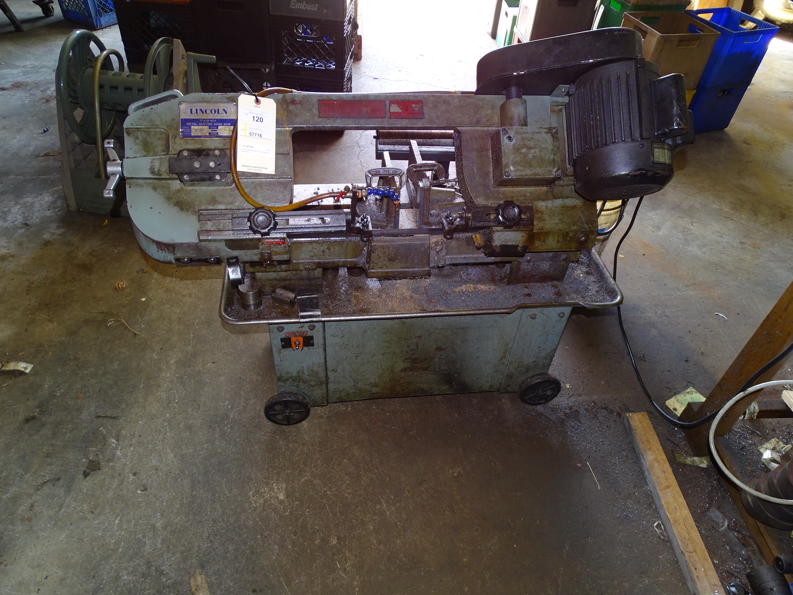 Lincoln Model RF80UC180A, 7” x 12” Horizontal/Vertical Metal Cutting