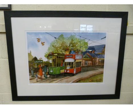 Local print of Seaton and Colyton Tramway