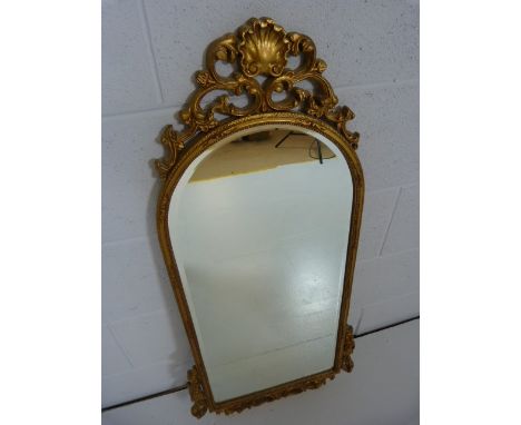 Ornate hall mirror with Gilt decoration