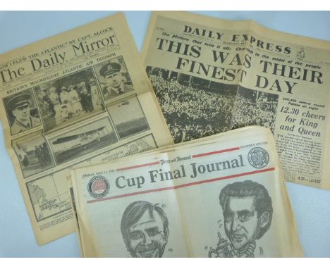 NEWSPAPERS - Newspaper from the Daily Mirror relating to date Monday June 16th 1919. 'How i Flew the Atlantic' by CAPT Alcock