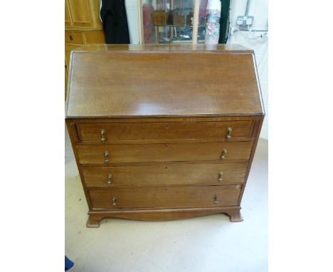 Mahogany Bureau on bracket feet