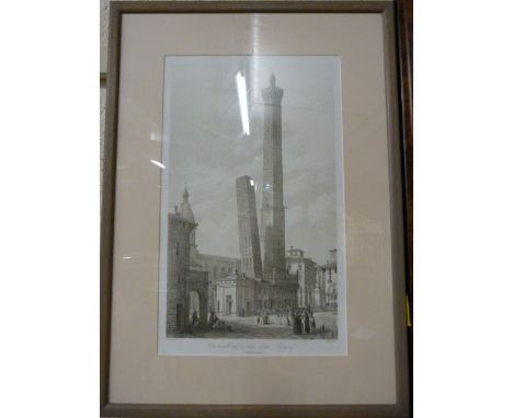 Lithograph of cathedral scene