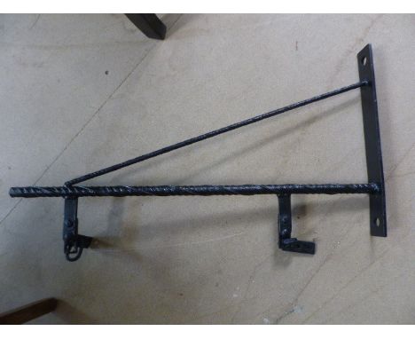 Iron shop sign hanging bracket