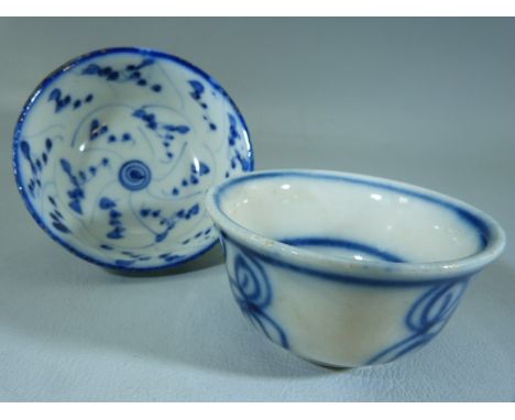Oriental Blue and White Sake Cups