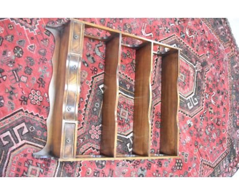 A reproduction wall shelf, by Reprodux with drawer section, width approx. 69cm
