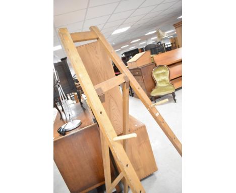 A traditional artists easel