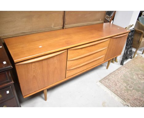 A vintage teak sideboard, width approx. 183cm