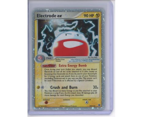 This lot features Electrode ex from the Fire Red &amp; Leaf Green expansion.While grading is subjective we would classify thi