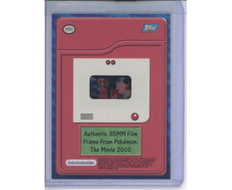 This lot features a genuine film cell from the second Pokemon movie - Pokemon The Movie 2000 depicting Ash's mum and Mr Mime.