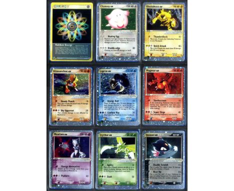 This lot features a complete Master EX Ruby &amp; Sapphire Set. It includes every regular card, holo, reverse holo and all Ex