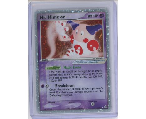 This lot features Mr Mime ex from the Fire Red &amp; Leaf Green expansion.While grading is subjective we would classify this 