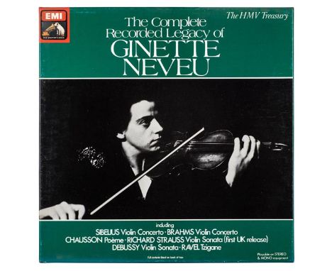 *Neveu (Ginette, 1919-1949). The Complete Recorded Legacy of Ginette Neveu, box set of 4 records including The Early Recordin
