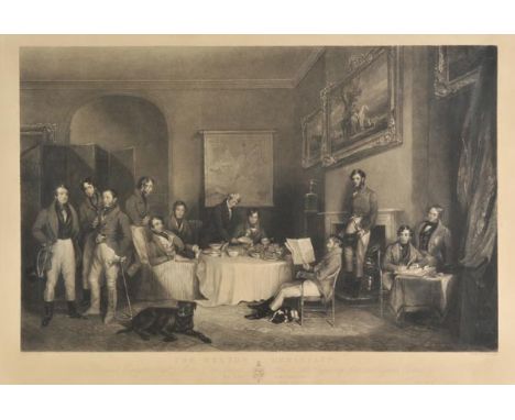 *Lewis (Charles G.). The Melton Breakfast, published Hodgson & Graves, 1839, uncoloured mezzotint after F.Grant, 530 x 740 mm