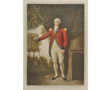 *Golf. Henderson (William), [Henry Callendar Esq.], published Vicars brothers, 1916, coloured mezzotint on india wove, signed