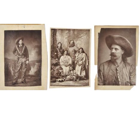 *Cody (William Frederick 'Buffalo Bill', 1846-1917).  Head-and-shoulders portrait in cowboy attire, circa 1890s,  Woodburytyp